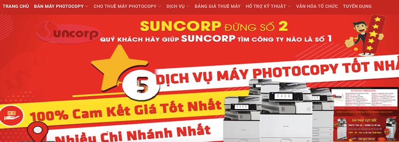 Suncorp - chuyên bán máy photocopy Toshiba Ricoh các loại