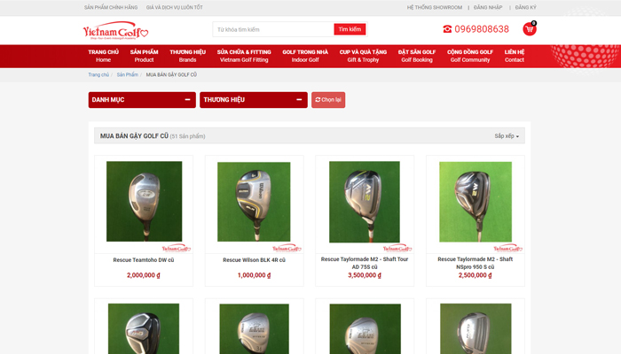 Trang web mua gậy golf cũ - Golfshopvietnam.com