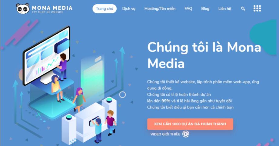 Công ty thiết kế website bất động sản chuyên nghiệp Mona Media.