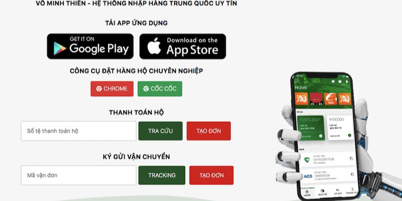 phần mềm nhập hàng Trung Quốc VMT