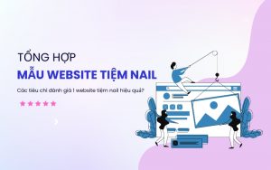 mẫu website tiệm nail