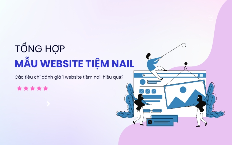 mẫu website tiệm nail