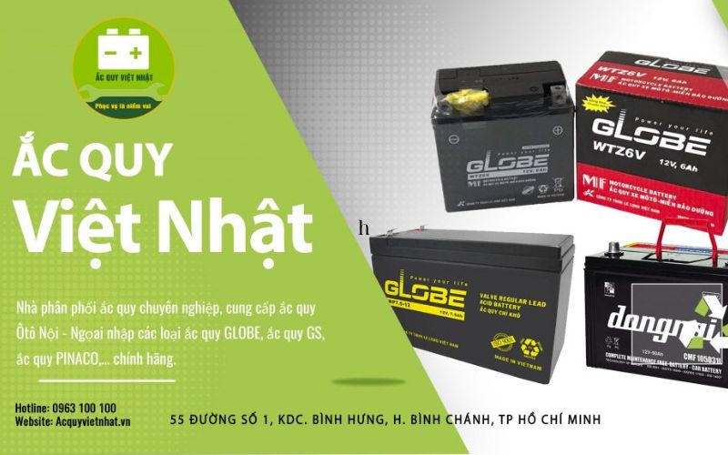 ắc quy việt nhật chuyên phân phối accquy chính hãng