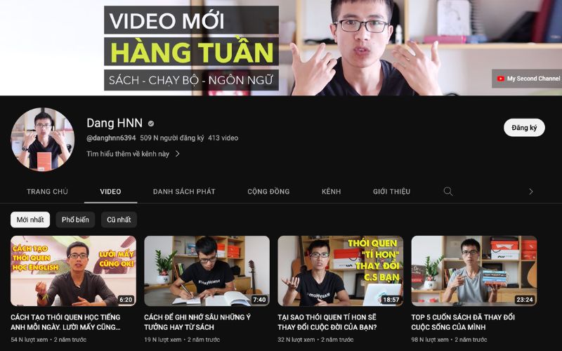 khóa Youtube MasterClass Đặng HNN
