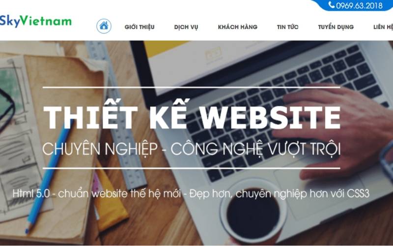 Đơn vị làm website bất động sản Sky Việt Nam