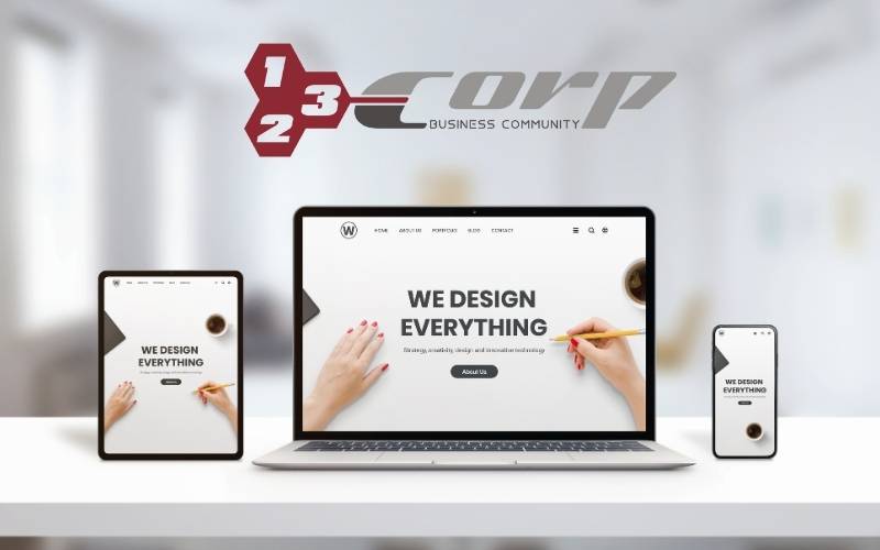 Thiết kế web bất động sản chuyên nghiệp 123Corp