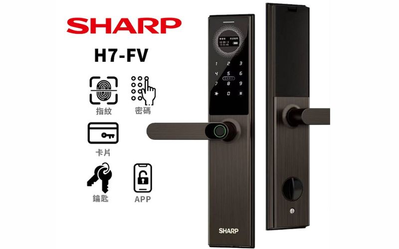 Khóa tay gạt vân tay thông minh SHARP A3-B