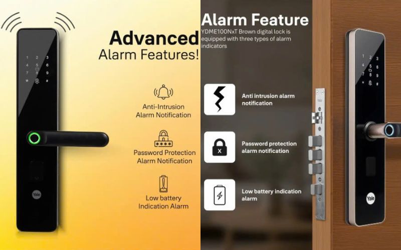 Khóa điện tử tay gạt ngang Yale YDME 100 NXT